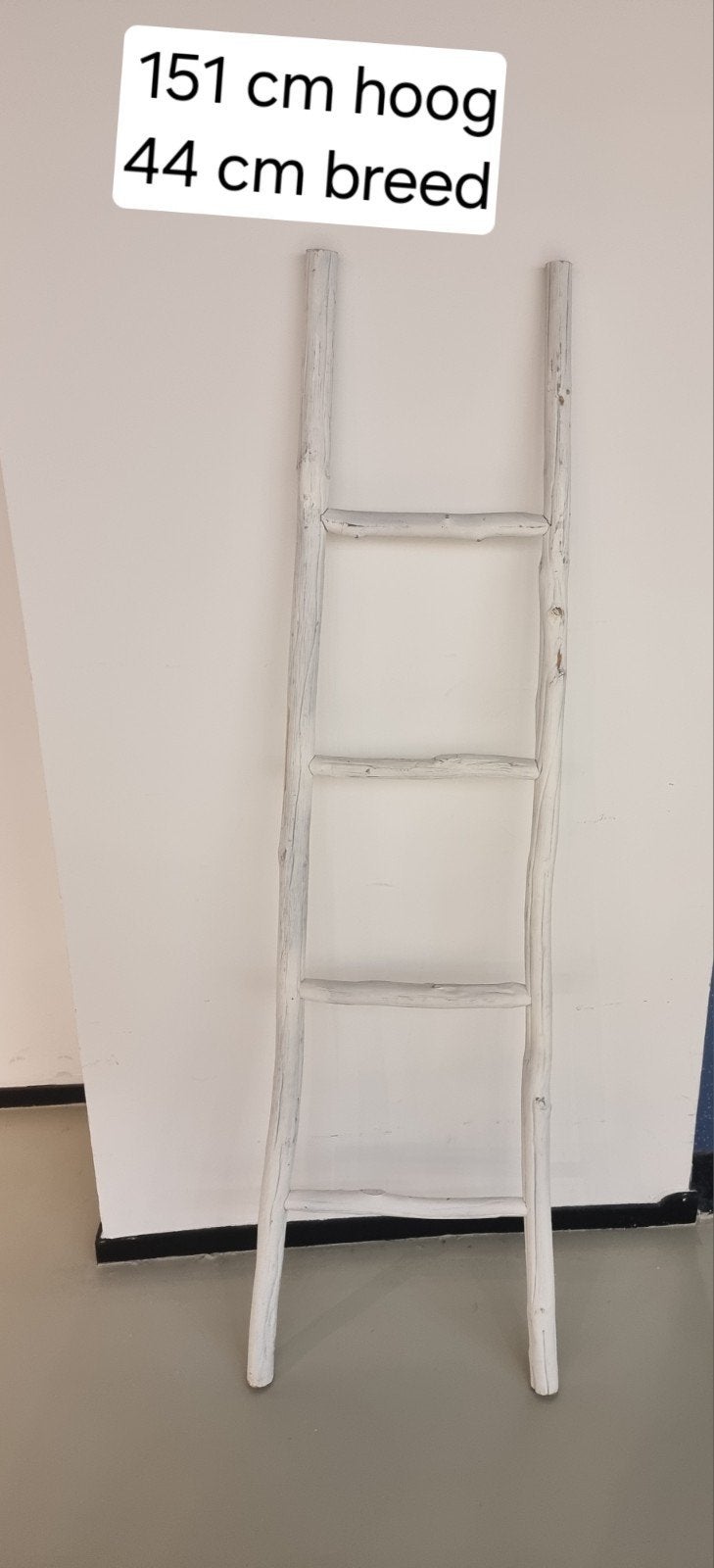 Escalier décoratif en bois à vendre peint en blanc, Enlèvement, Blanc
