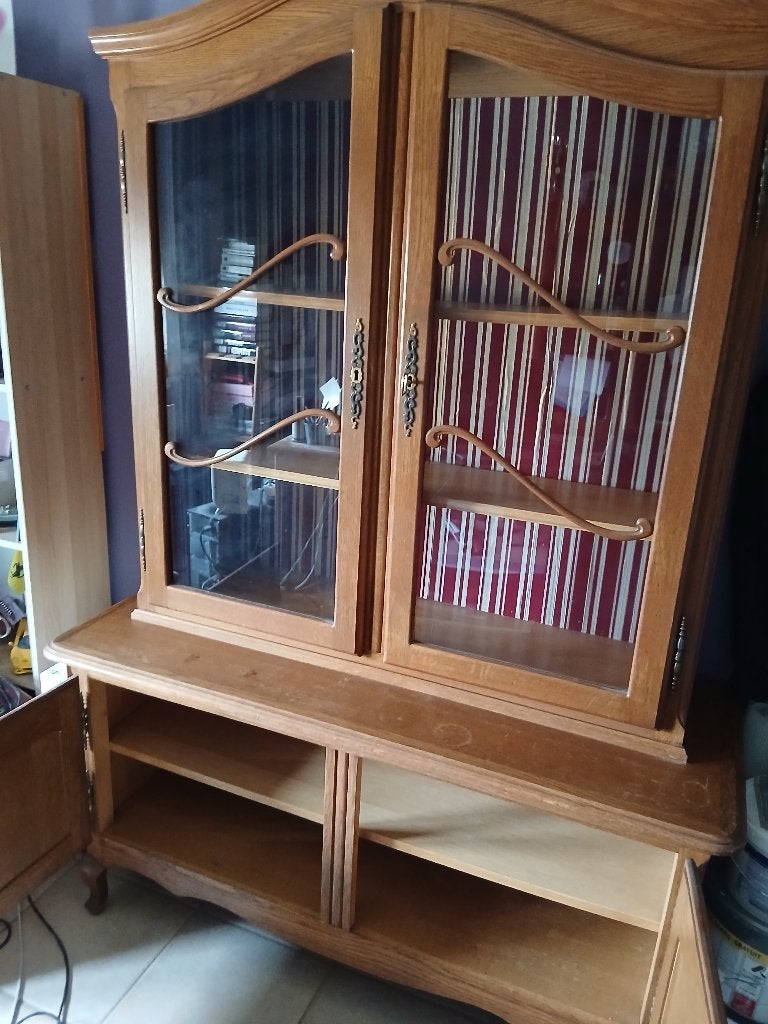 Armoire bibliothèque, Maison & Meubles, Armoires | Bibliothèques, Ancien, 25 à 50 cm, Avec porte(s), 100 à 150 cm