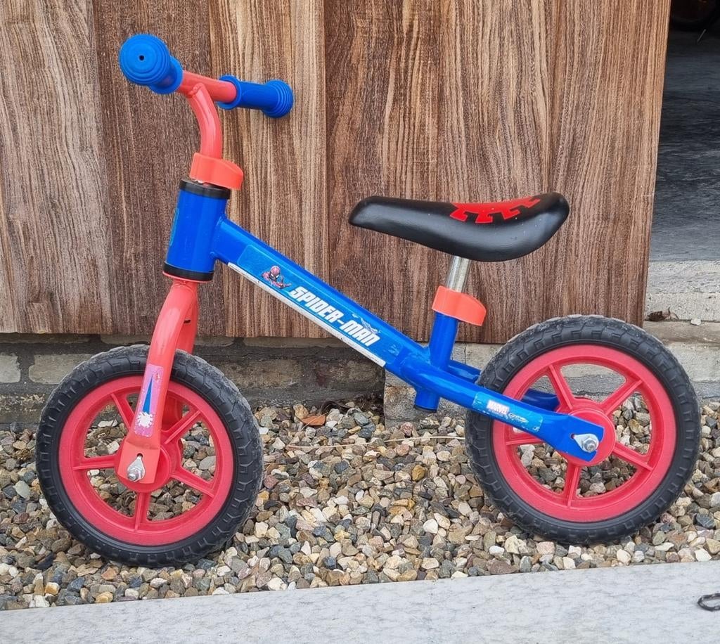 Loopfietsje Spiderman, Ophalen