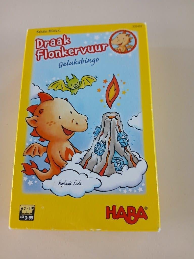 Jeu de société Haba Dragon, Sparkle Fire, Lucky Bingo, Enlèvement ou Envoi, Comme neuf, Haba