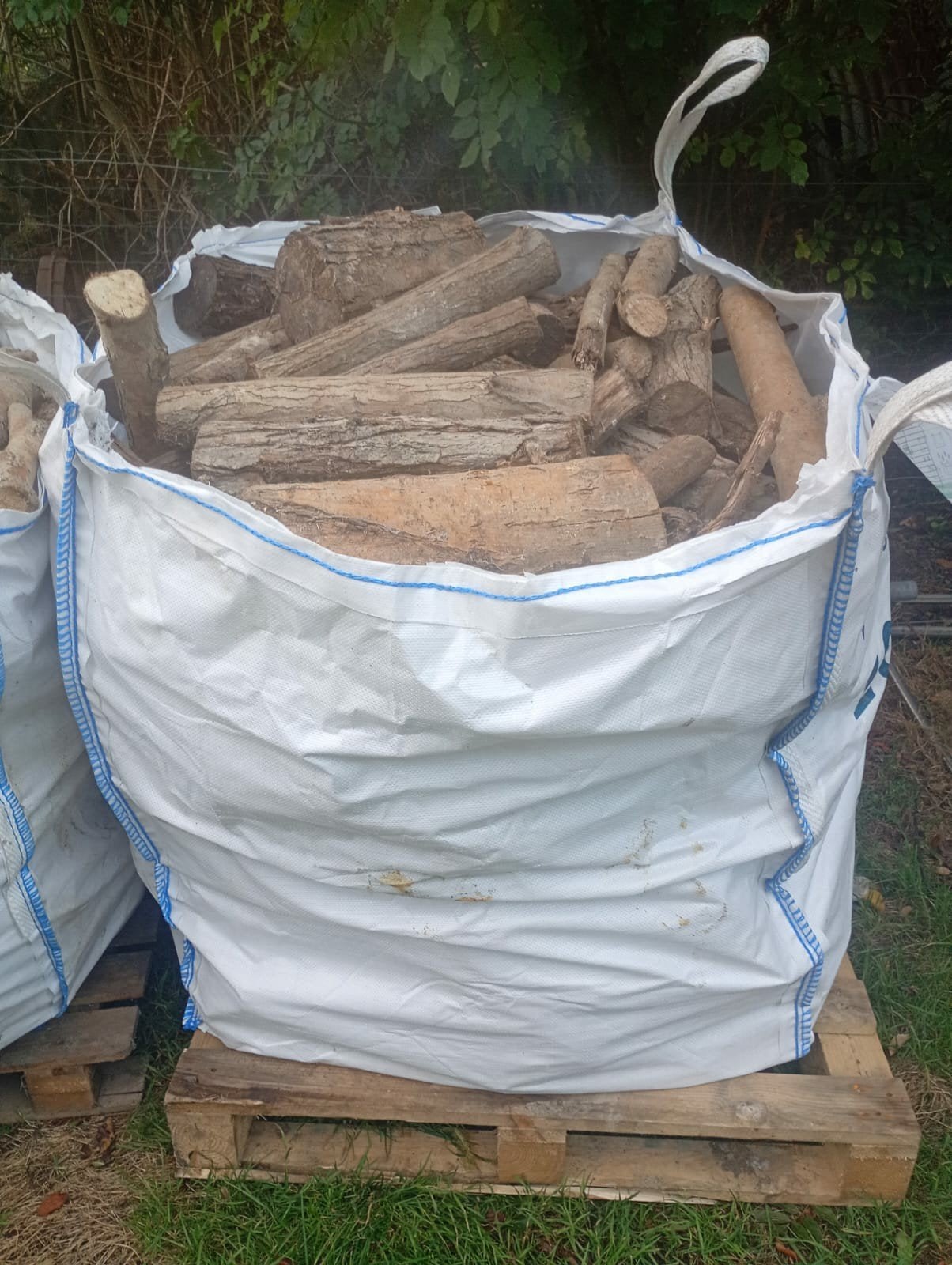 grand sac avec bois de chauffage, Enlèvement