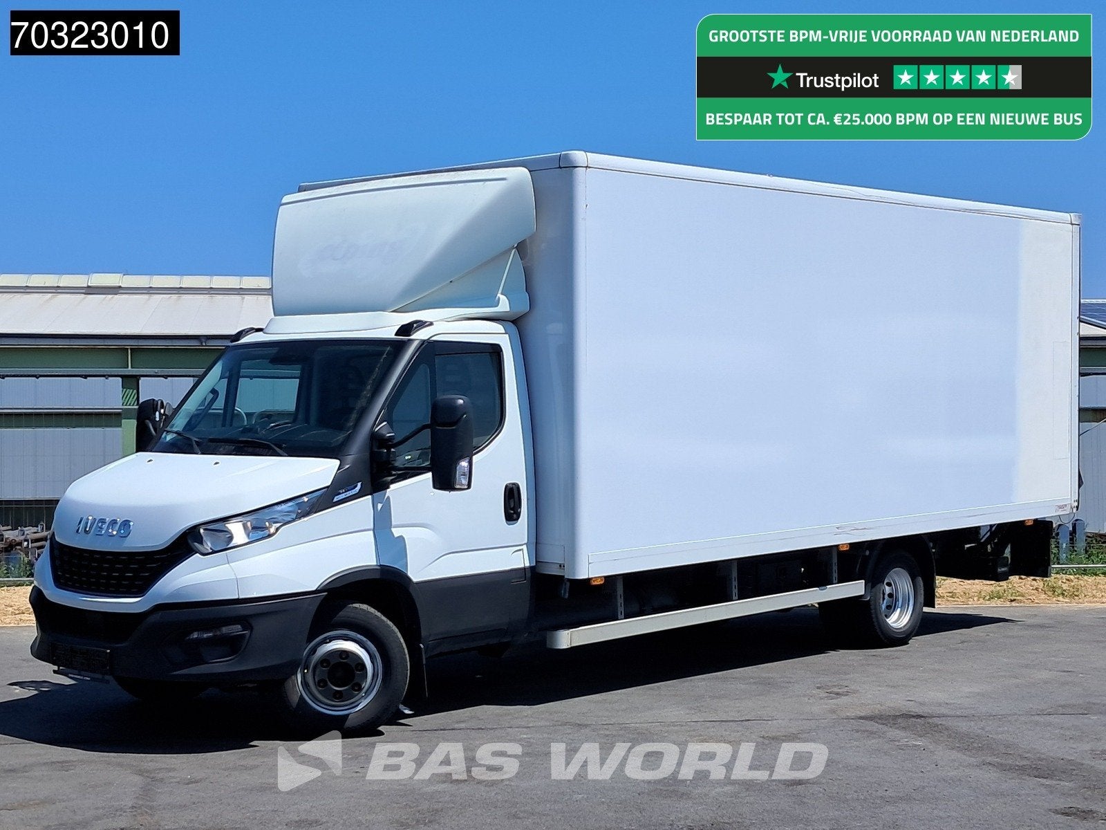 Iveco 70C14G 3.0L CNG 1000KG Ladebordwand Koffer Klima Tempo, Autos, Euro 6, Entreprise, Automatique, Volant multifonction