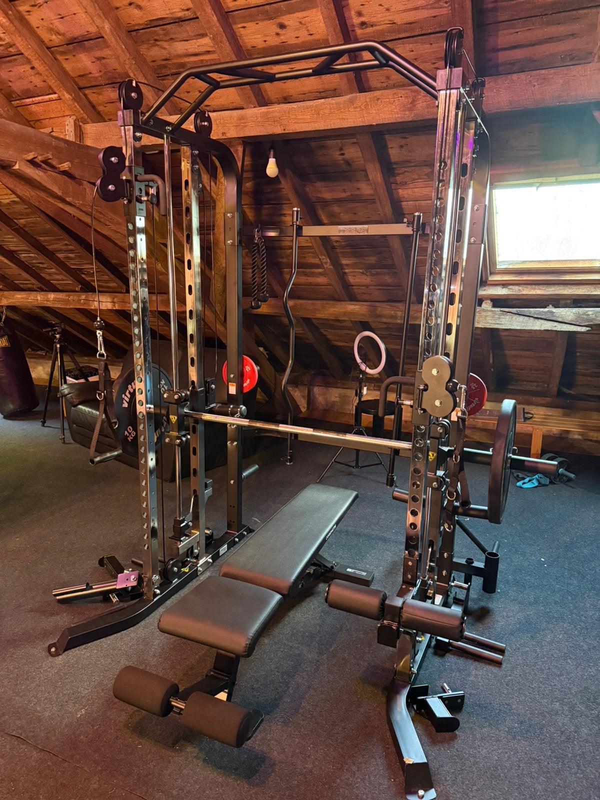 3in1 smith machine rack, Ophalen, Benen, Krachtstation, Nieuw