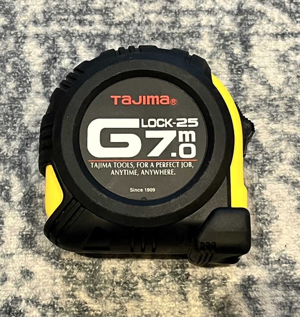 TAJIMA rolmaat 7 m, Doe-het-zelf en Bouw, Ophalen, Zo goed als nieuw, Rolmaat/meetlint