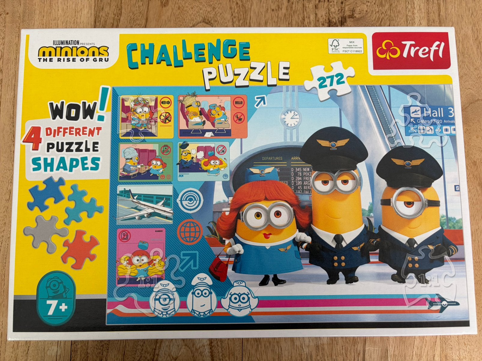 Puzzel - Trefl - 272 stukken - Minions, Kinderen en Baby's, Ophalen of Verzenden, Meer dan 50 stukjes, Zo goed als nieuw, 6 jaar of ouder