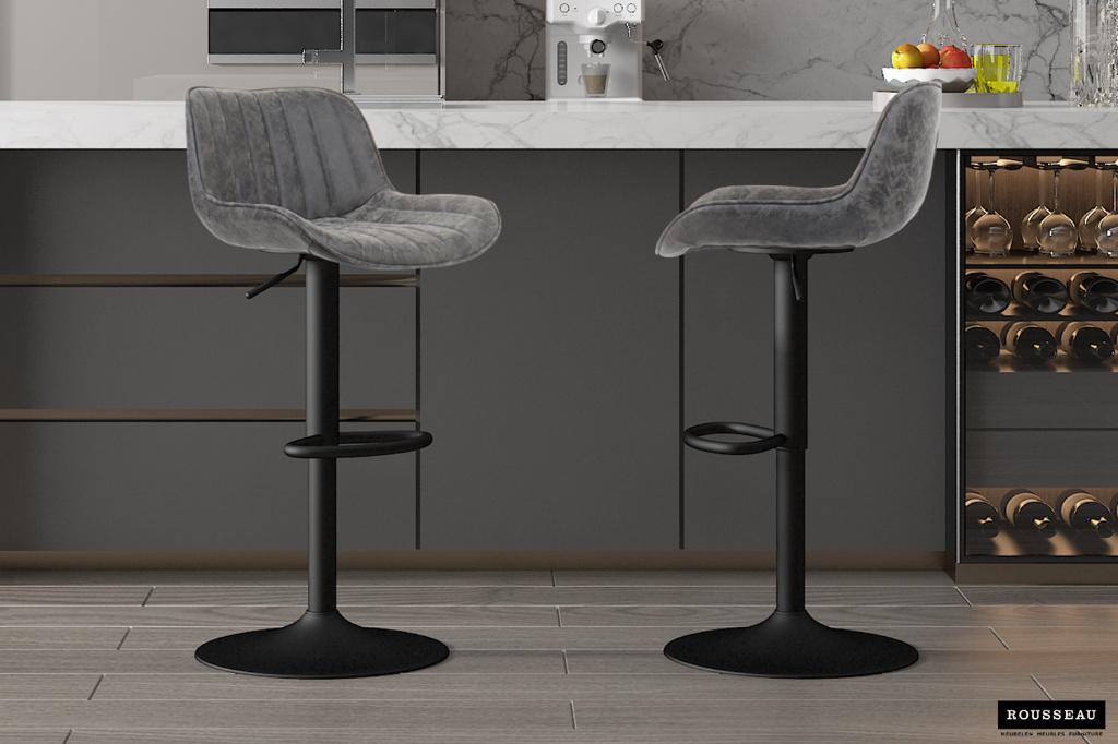 Nieuw barkruk kleur grijs 77 euro per stuk p.u., 5 tabourets ou plus, Enlèvement, Neuf, Avec repose-pieds