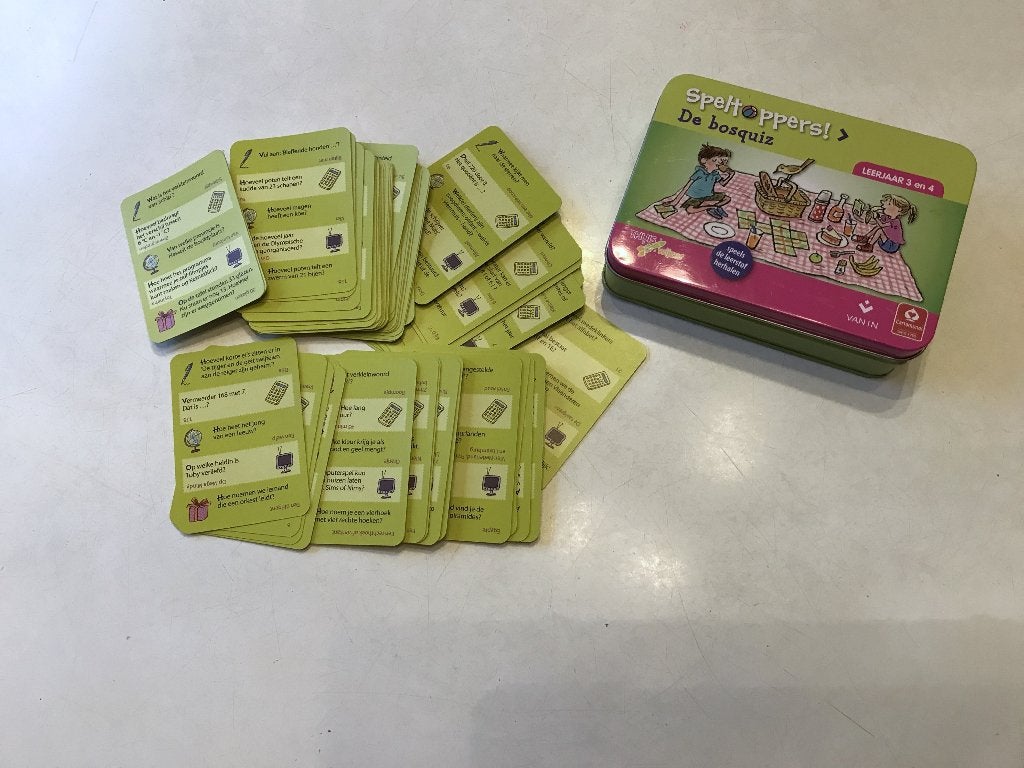 QUIZ-spel: De bosquiz (8+), Enlèvement ou Envoi, Compter