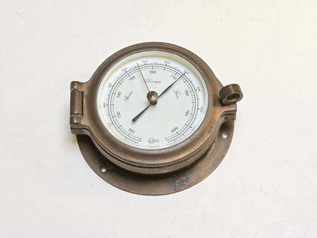 Barigo messing BAROMETER vintage, Niet ingevuld, Gebruikt, Niet ingevuld, Ophalen of Verzenden