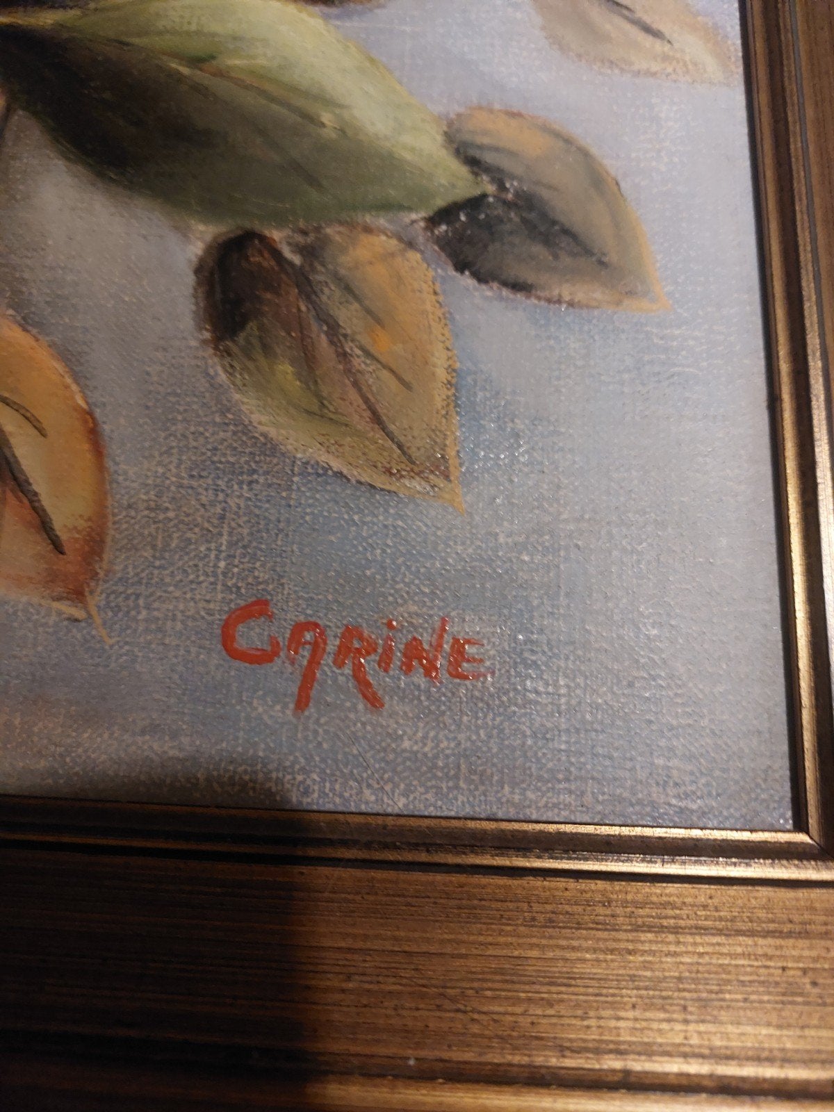 schilderij, Antiek en Kunst, Ophalen, Hout, Gesigneerd, Bloemen