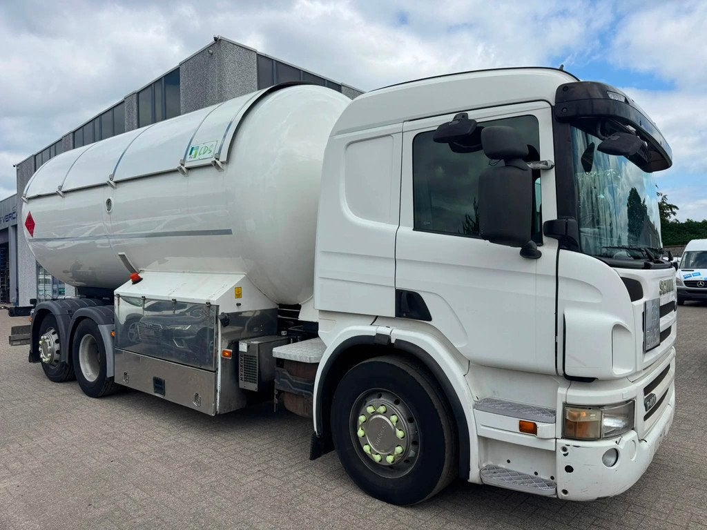 Scania P400 *GASTANK 26100dm³ (bj 2012), Auto's, Vrachtwagens, Automaat, 400 pk, Scania, Wit