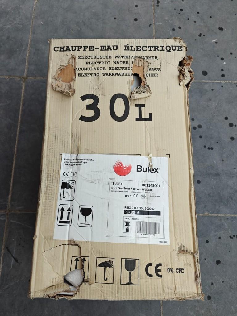 Boiler Bulex 30 liter, Ophalen, 20 tot 100 liter, Nieuw, Boiler