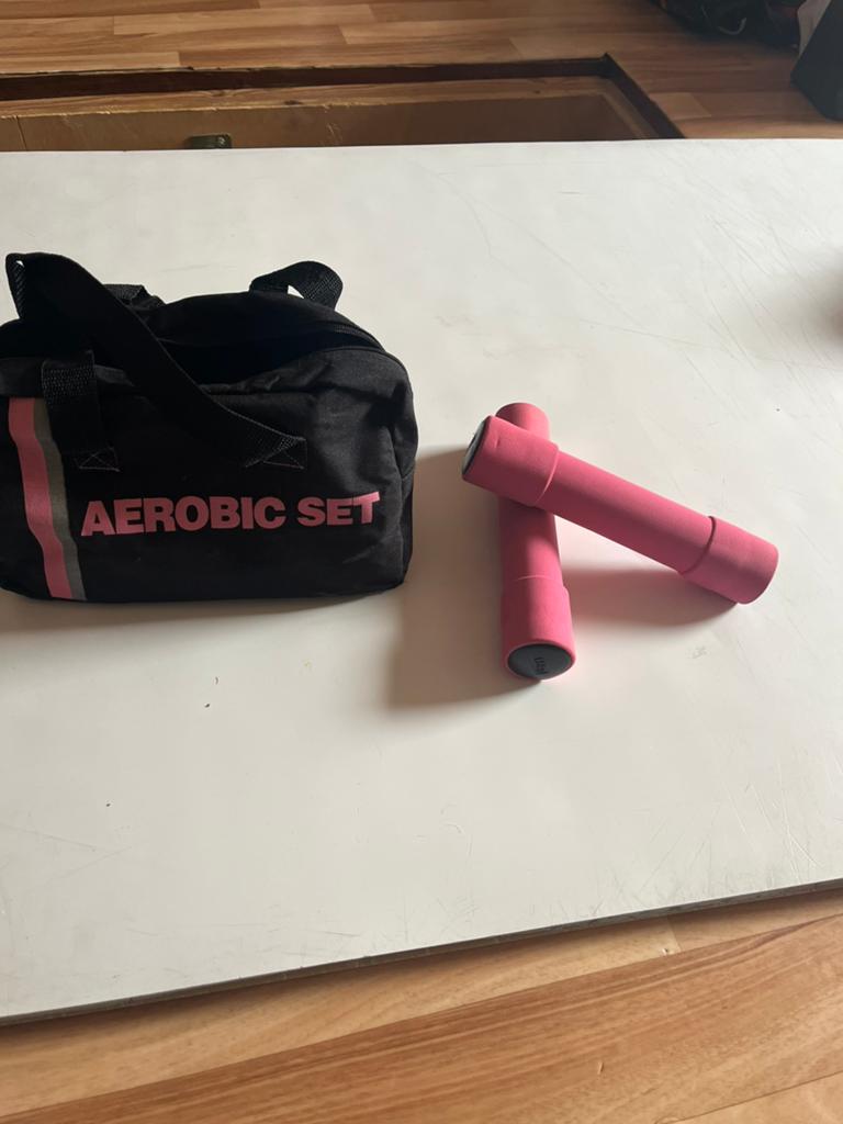 Fitness dumbbells, gewicht 1,5 kg, in een tas, Ophalen of Verzenden, Zo goed als nieuw
