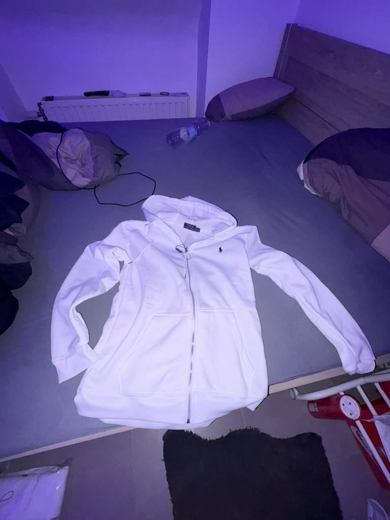 Gilet Ralph Lauren blanc, Envoi, Comme neuf, Taille 48/50 (M), Blanc