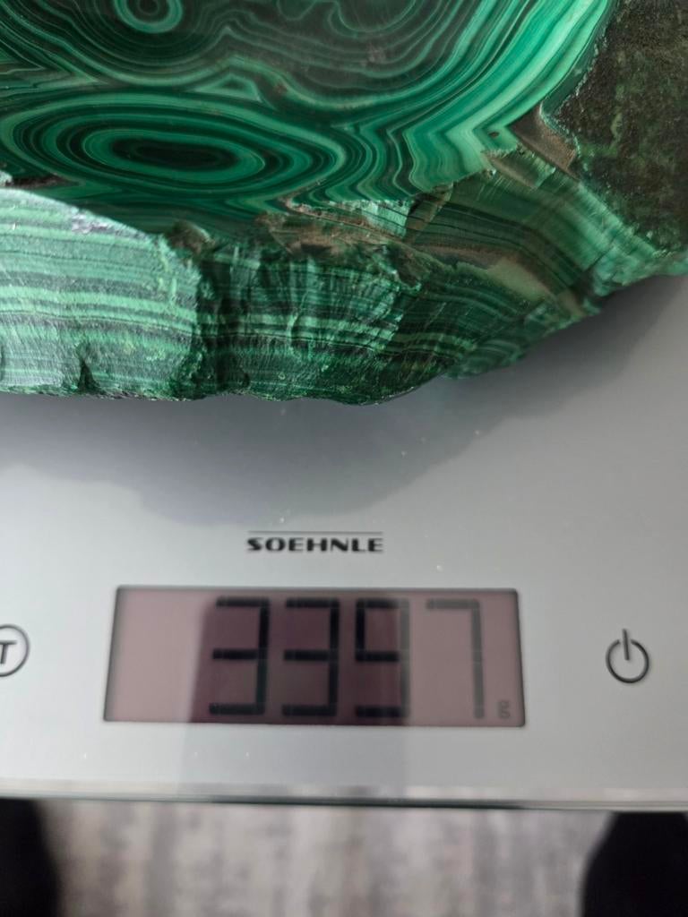 Malachiet komvormig  3397 gram, Handtassen en Accessoires, Edelstenen, Ophalen