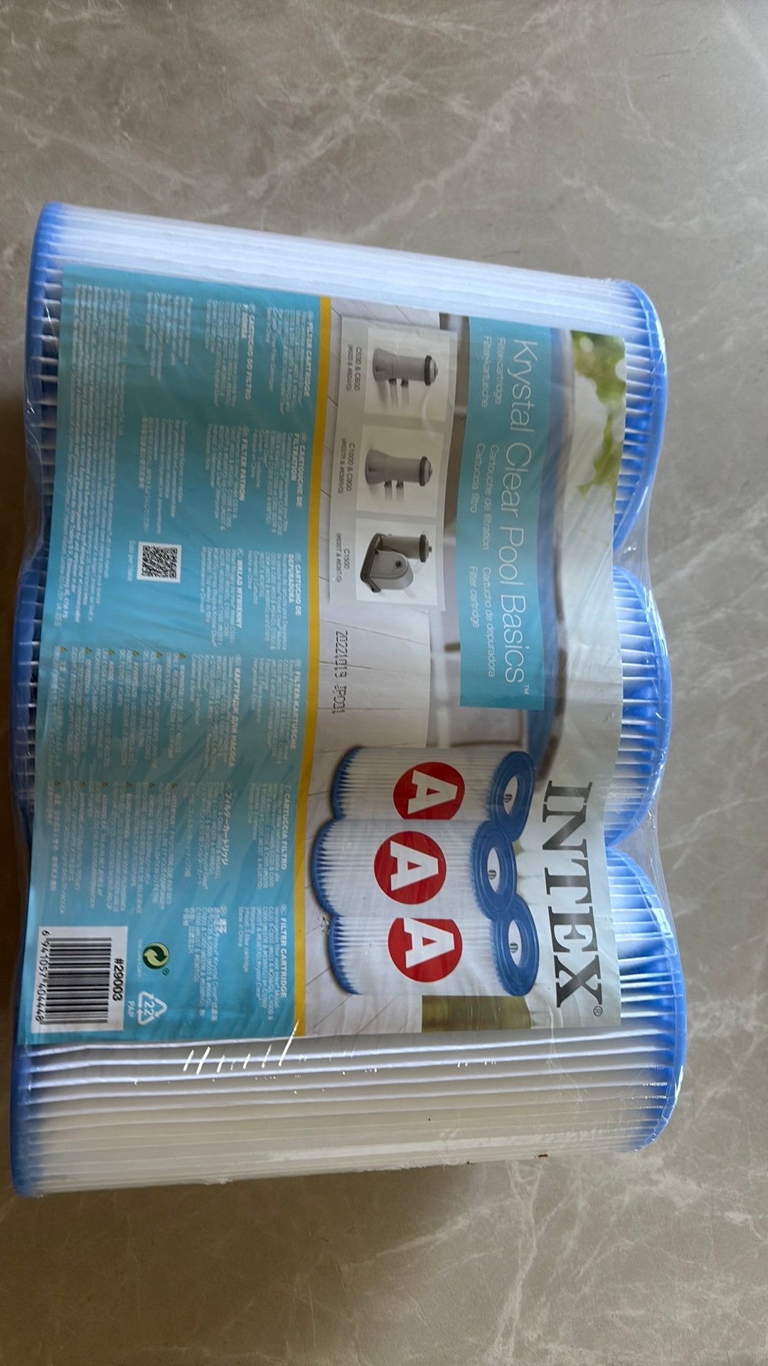 Filtre Intex 3 pièces type A, Enlèvement, Neuf