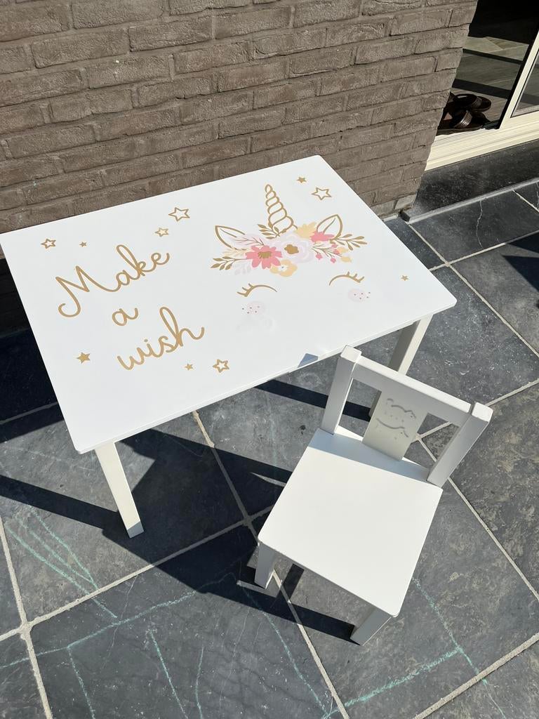 Kindertafel met stoel, Kinderen en Baby's, Ophalen, Gebruikt, Stoel