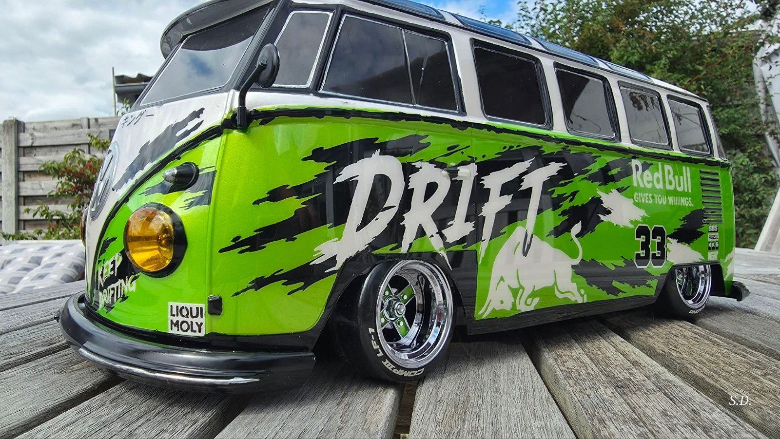 Aérographe Tamiya M06 MRC Drift Conversion VW T1, Neuf, Échelle 1:10, Enlèvement ou Envoi, Voiture on road
