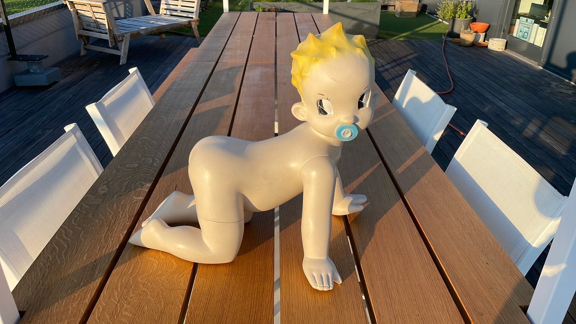 Vintage baby- mannequin, Antiek en Kunst, Ophalen of Verzenden