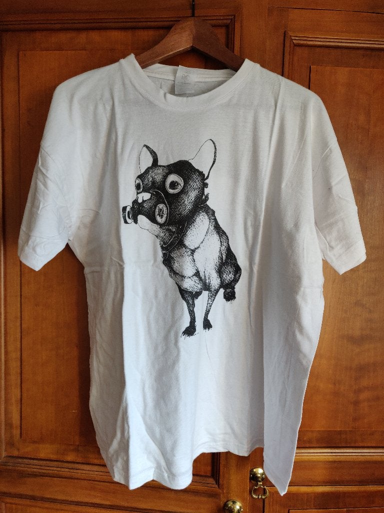 T-Shirt L Wietse 2014 French Bulldog Street Artist Brugge, Vêtements | Hommes, T-shirts, Neuf, B&C Collections, Enlèvement ou Envoi