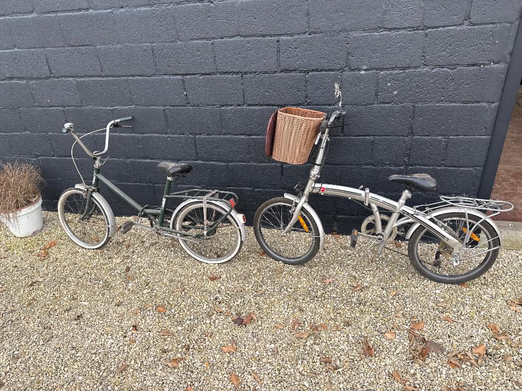 Plooifiets 2x, Fietsen en Brommers, Fietsen | Vouwfietsen, Ophalen, Gebruikt
