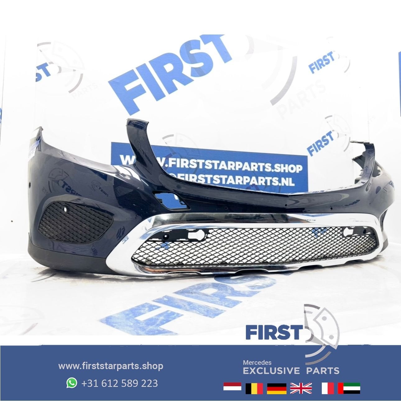 W253 VOORBUMPER ZWART WIT GRIJS GLC PRE-FACELIFT BUMPER orig, Utilisé, -, Avant, -