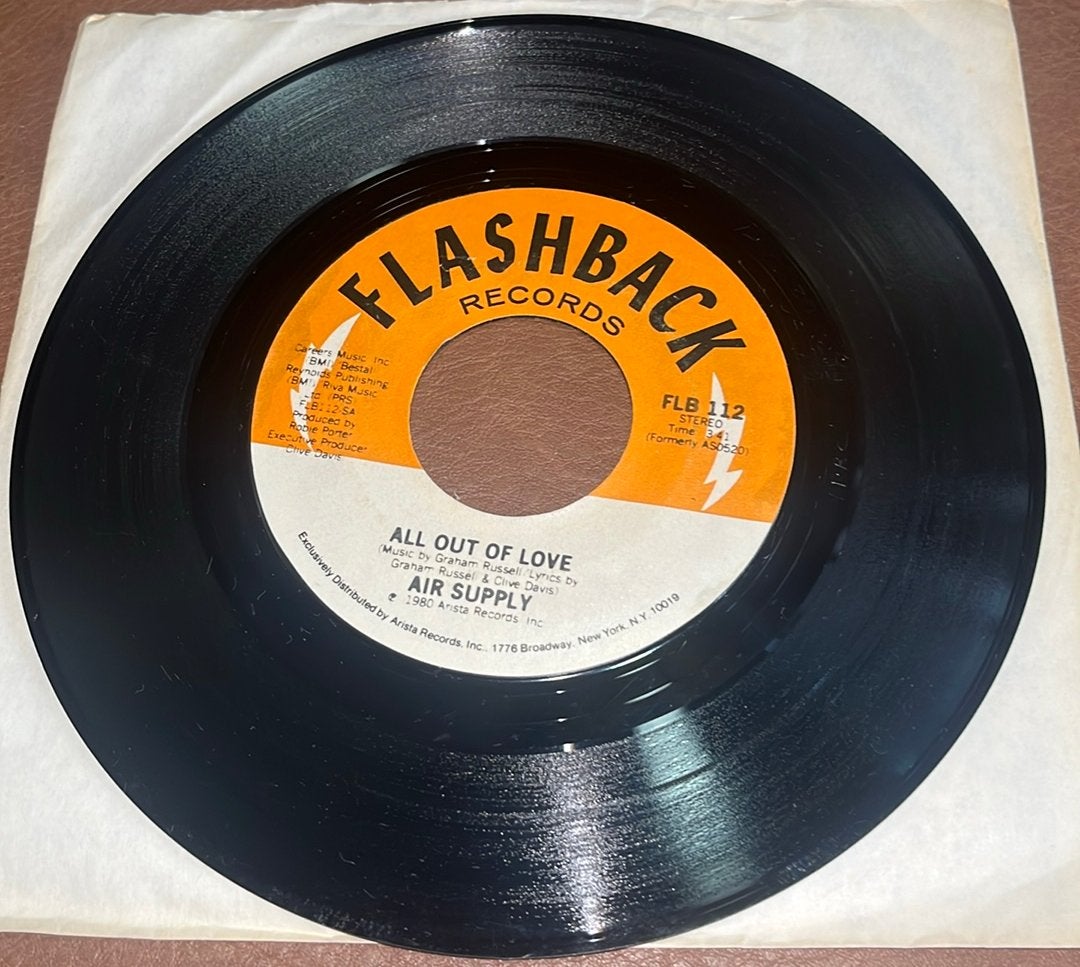 Air Supply ‎– All Out Of Love - 7” vinyl single - USA, Ophalen of Verzenden, Gebruikt