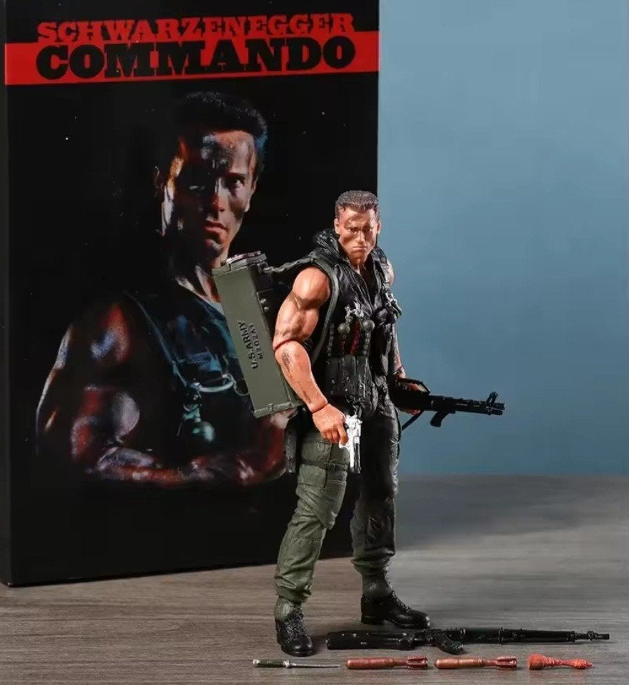 Figurine Commando Arnold Schwarzenegger, Collections, Statues & Figurines, Enlèvement ou Envoi
