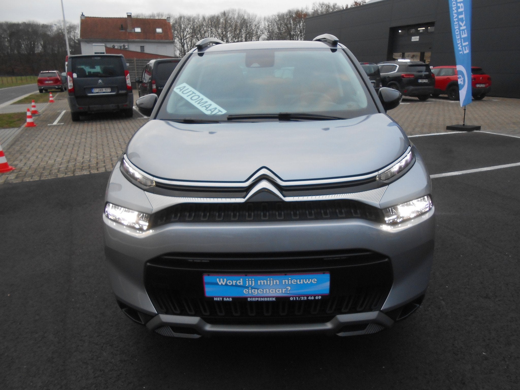 Citroën C3 Aircross 1.2 PURETECH AUTOMAAT - WAARBORG, Autos, Argent ou Gris, Achat, Climatisation automatique, 4 portes