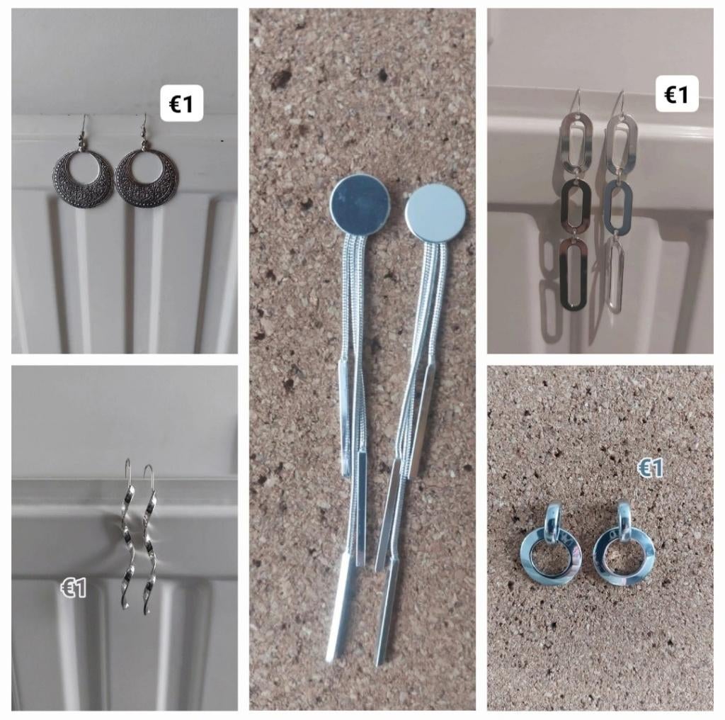 Partijtje oorbellen, Overige materialen, Hangers, Nieuw, Ophalen of Verzenden