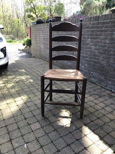 Chaises fond en paille, Maison & Meubles, Brun, Enlèvement, Bois, Cinq, Six Chaises ou plus