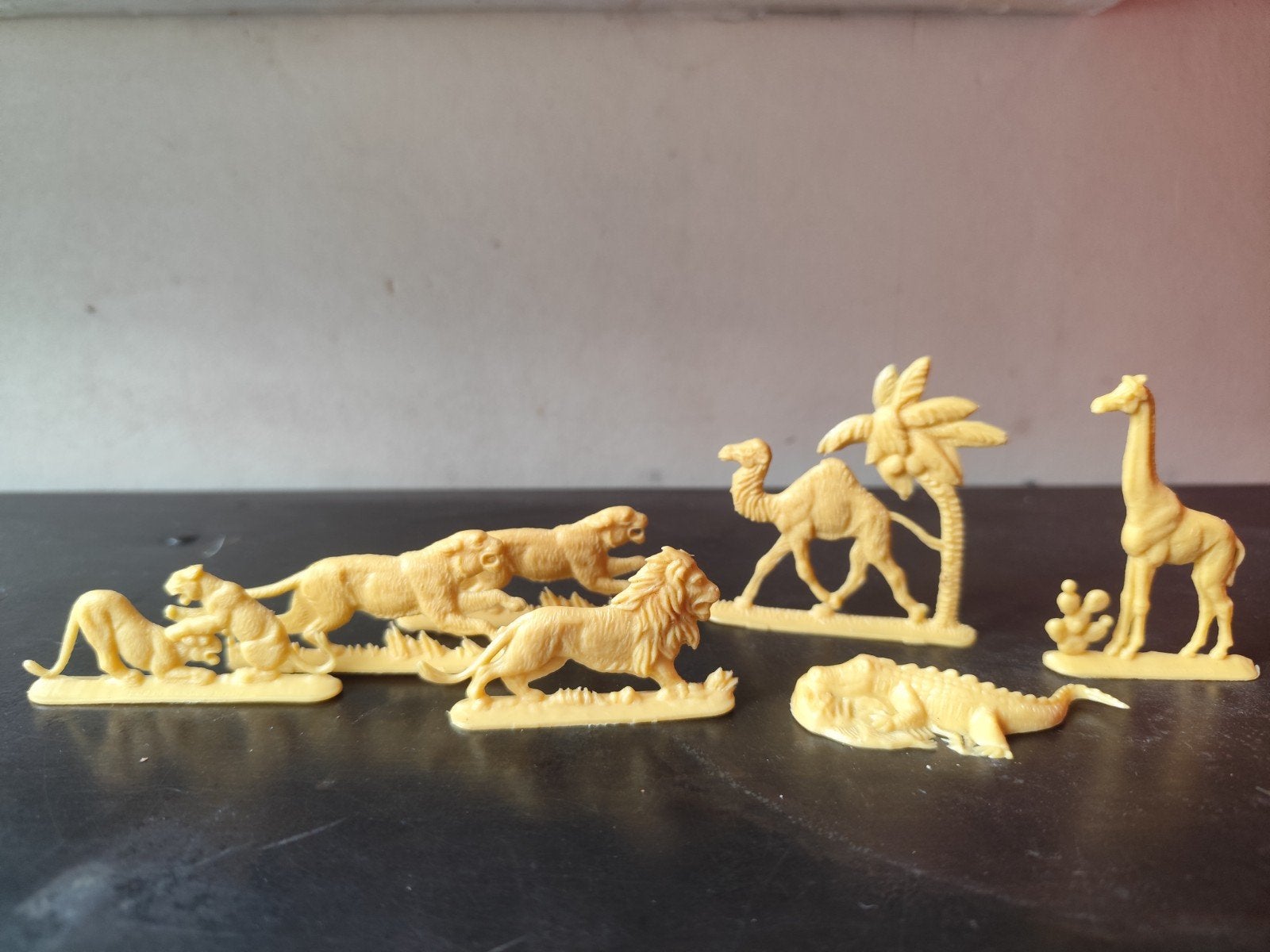 Set vintage plastic dierenfiguren (savanne), Ophalen of Verzenden