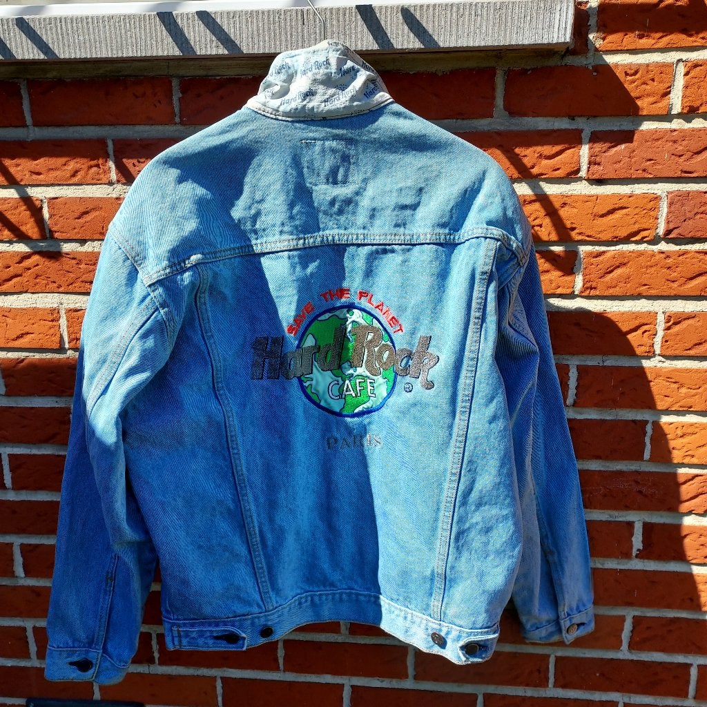 Veste en jean Hard Rock Save The Planet M, Enlèvement, Porté, Taille 48/50 (M), Bleu