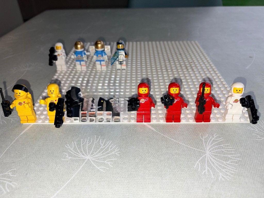 Lego Space figuren / minifigs, Lego, Ophalen of Verzenden, Zo goed als nieuw, Inclusief accessoires