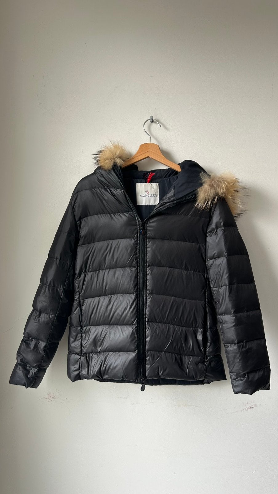 Moncler jas voor vrouwen, Kleding | Dames, Verzenden, Zo goed als nieuw, Maat 38/40 (M), Zwart