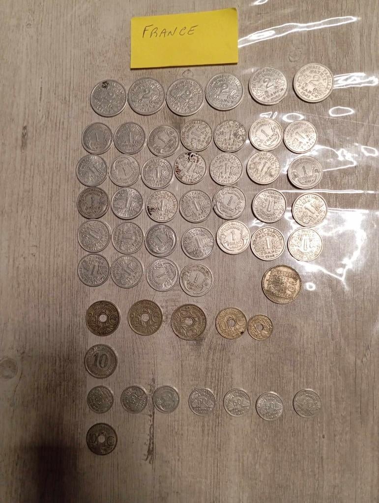 Pièces françaises de collection, Enlèvement, Utilisé