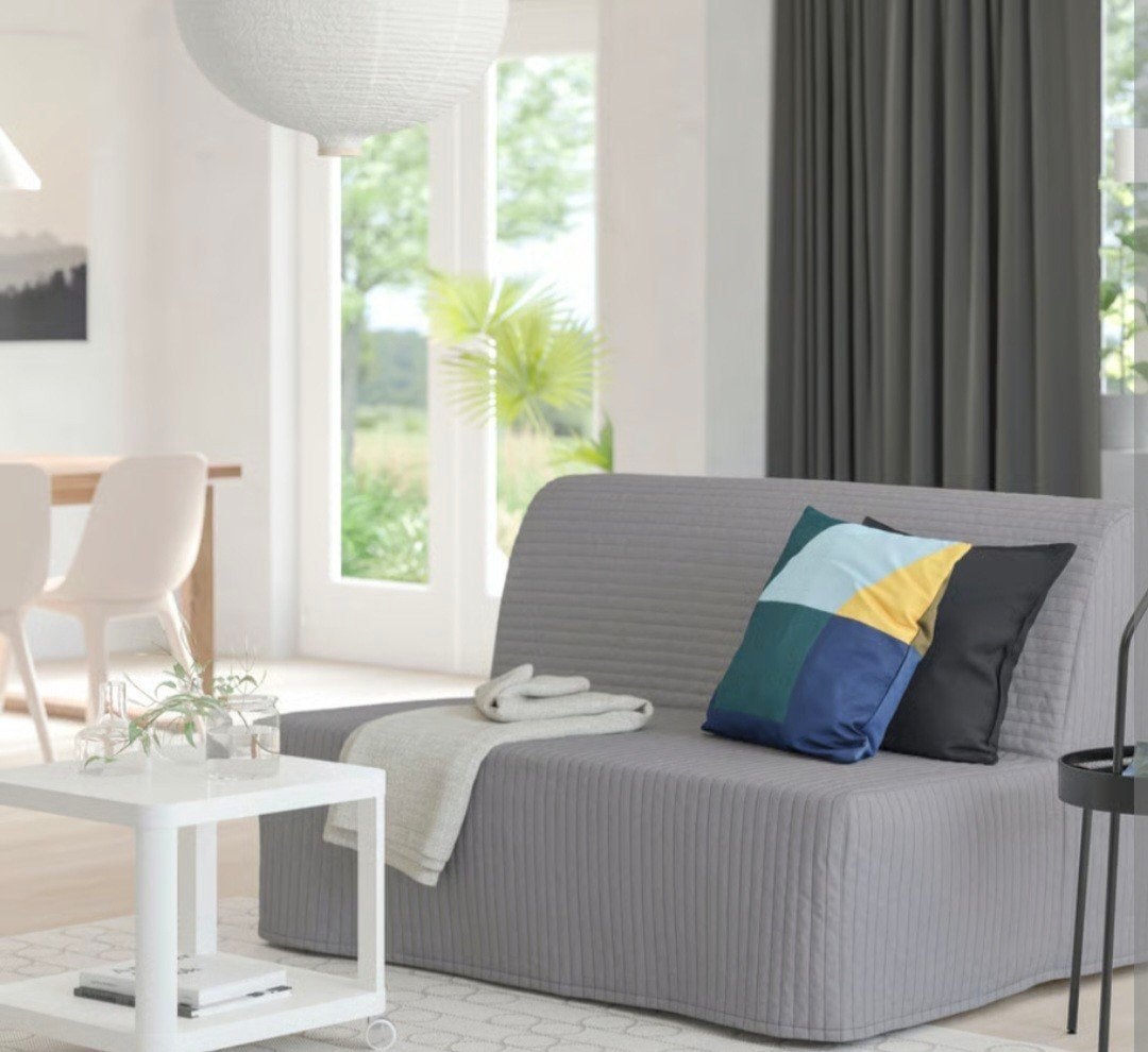 canapé lit utilisé 1 mois avàt livraison de mon salon, Maison & Meubles, Enlèvement, Comme neuf, Deux personnes, Gris