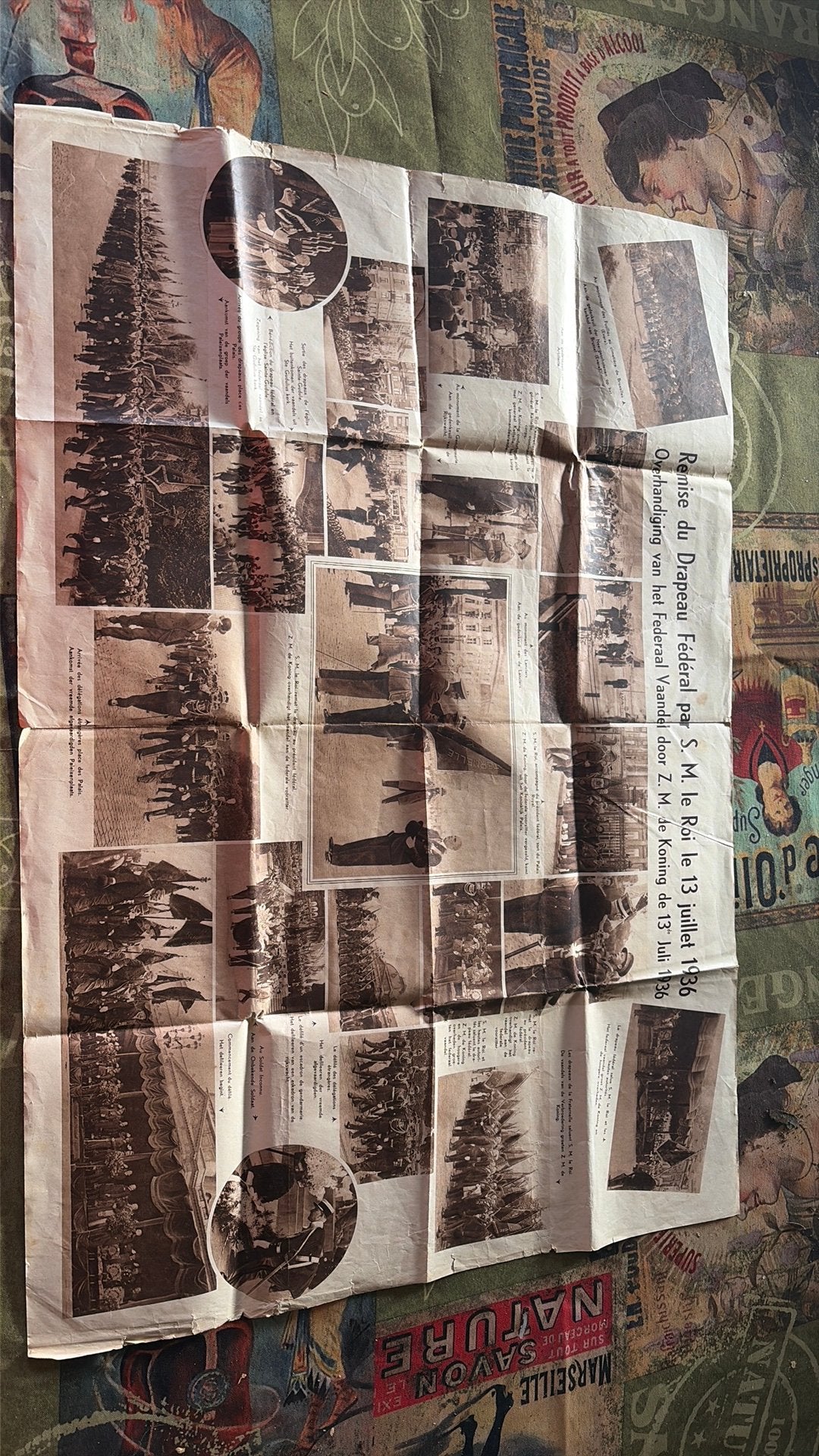 Verbroedering der rijkswacht bulletin 1936, Enlèvement, Gendarmerie, Photo ou Poster