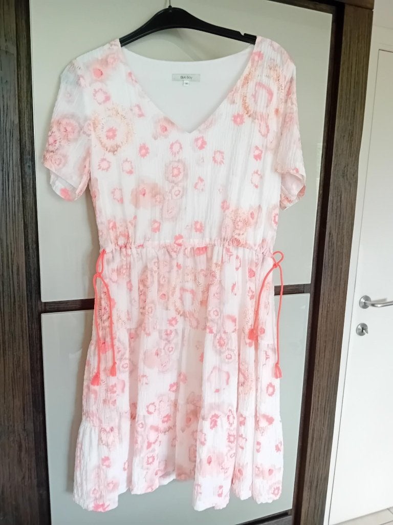 Zomerkleedje Blue Bay dames - oranje tint, Kleding | Dames, Maat 38/40 (M), Oranje, Zo goed als nieuw, Knielengte