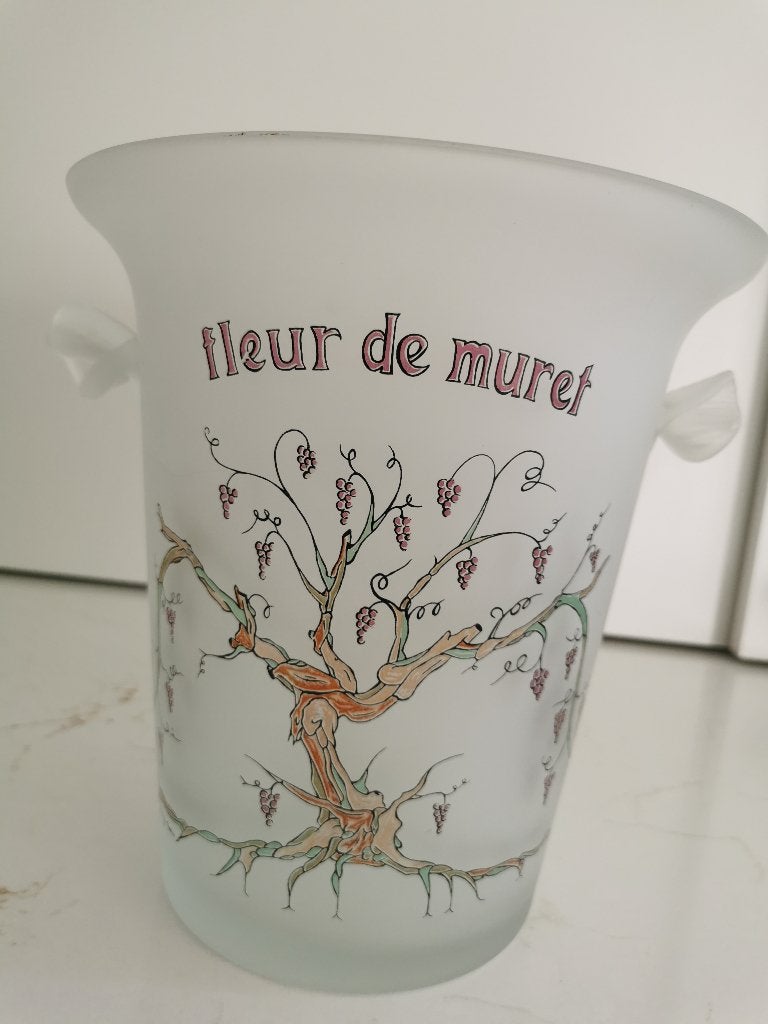 Vintage ijsemmer , Art Nouveau, Fleur de Muret, Ophalen