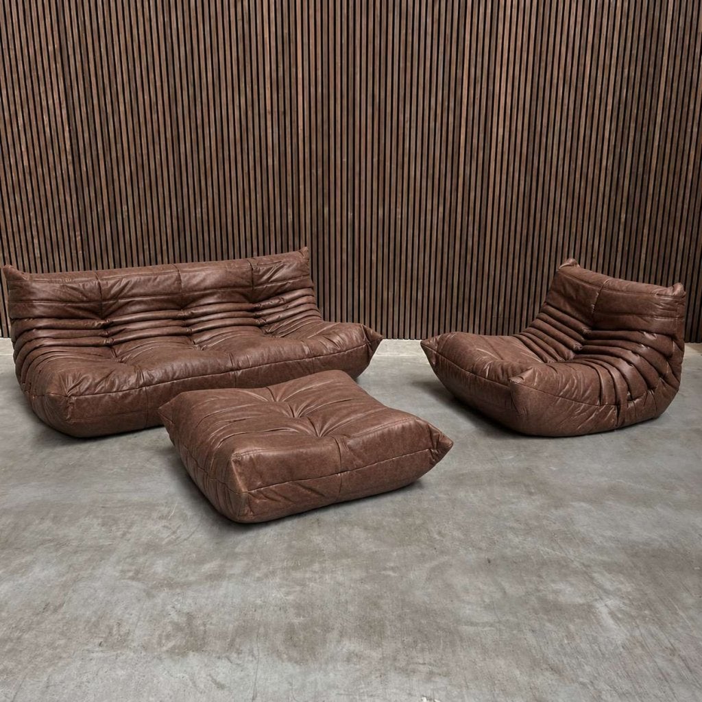 Ligne Roset Togo Modulaire Set | Mokka Leder