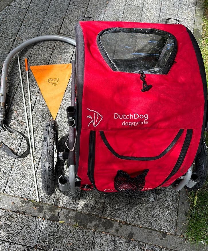 Dutch Doggyride, Fietsen en Brommers, Fietsaccessoires | Aanhangwagens en Karren, Ophalen, Gebruikt, Minder dan 20 kg, Opvouwbaar