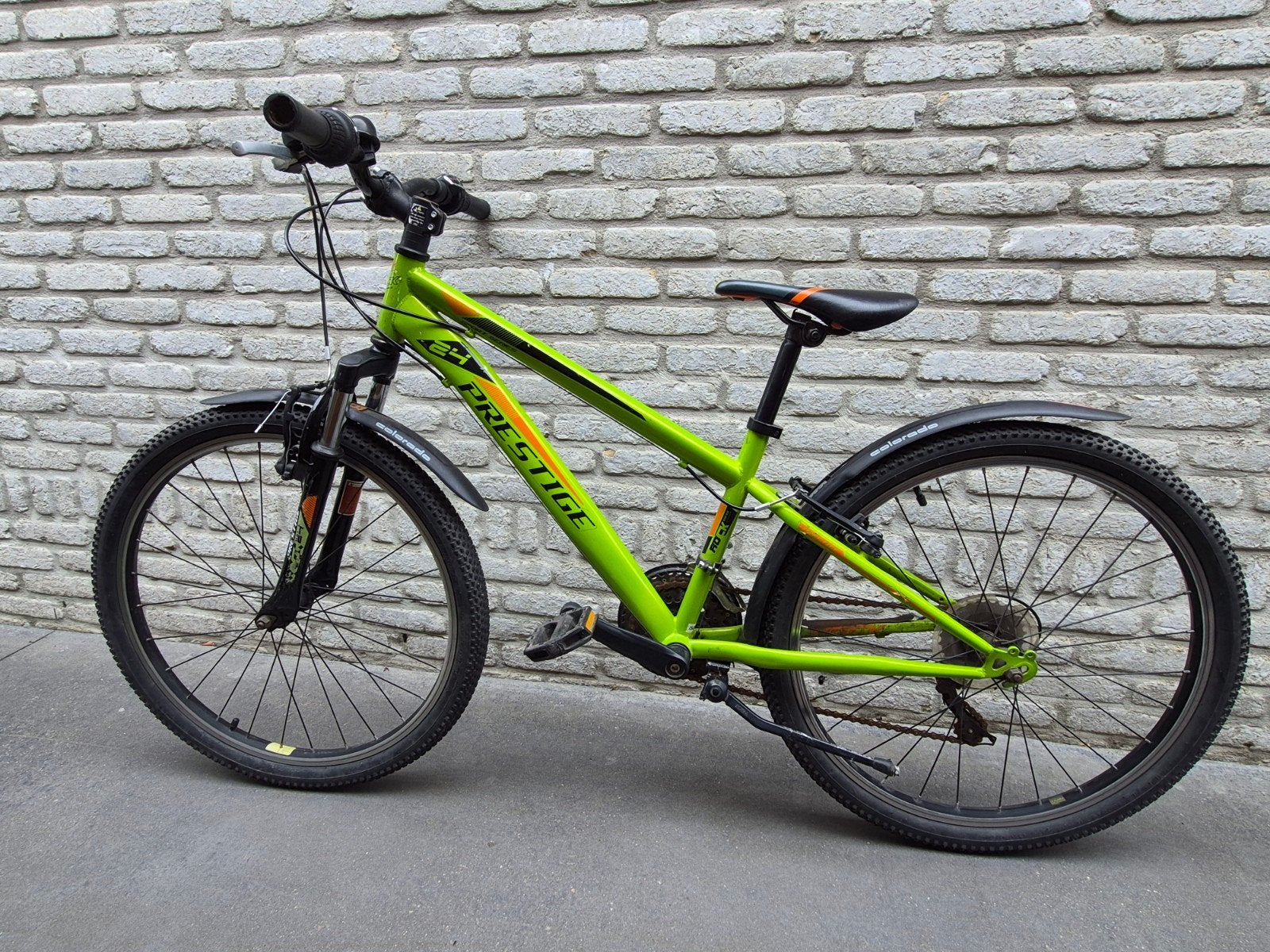 Mountainbike kind 24 inch, Ophalen