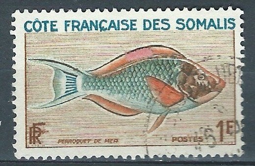 FRANSE SOMALISCHE KUST, Ophalen of Verzenden, Overige landen, Gestempeld