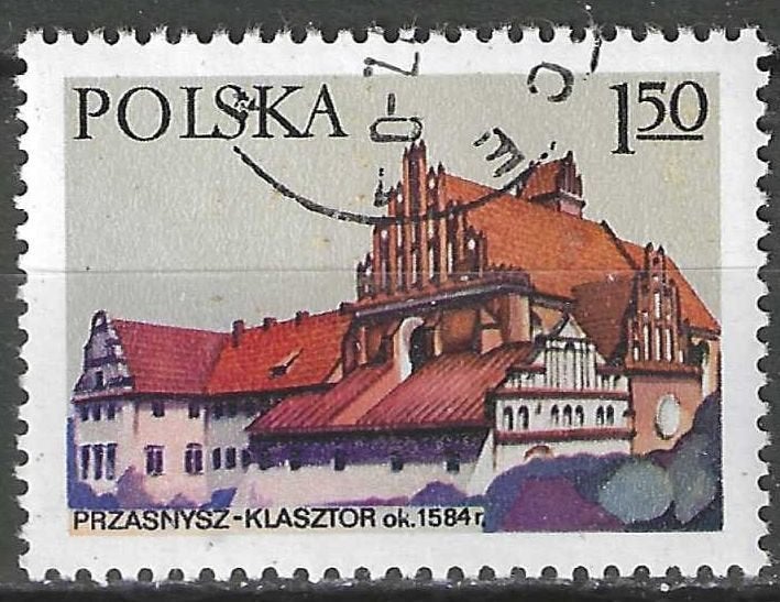 Pologne 1977 - Yvert 2362 - Monastère de Przasnysz (ST), Timbres & Monnaies, Timbres | Europe | Autre, Envoi, Pologne, Affranchi