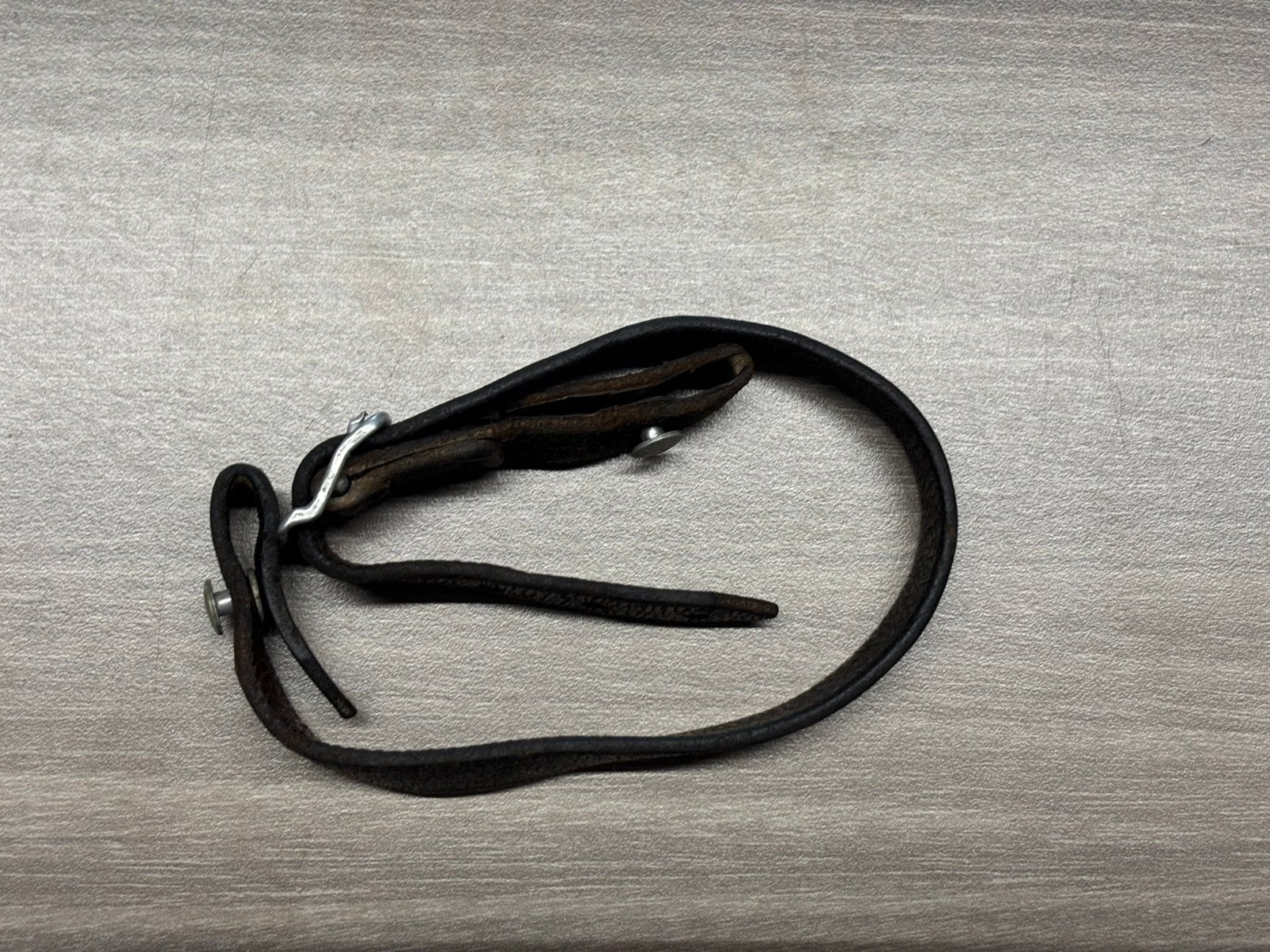 Duitse helm kinriem alu buckle, Verzamelen, Ophalen of Verzenden