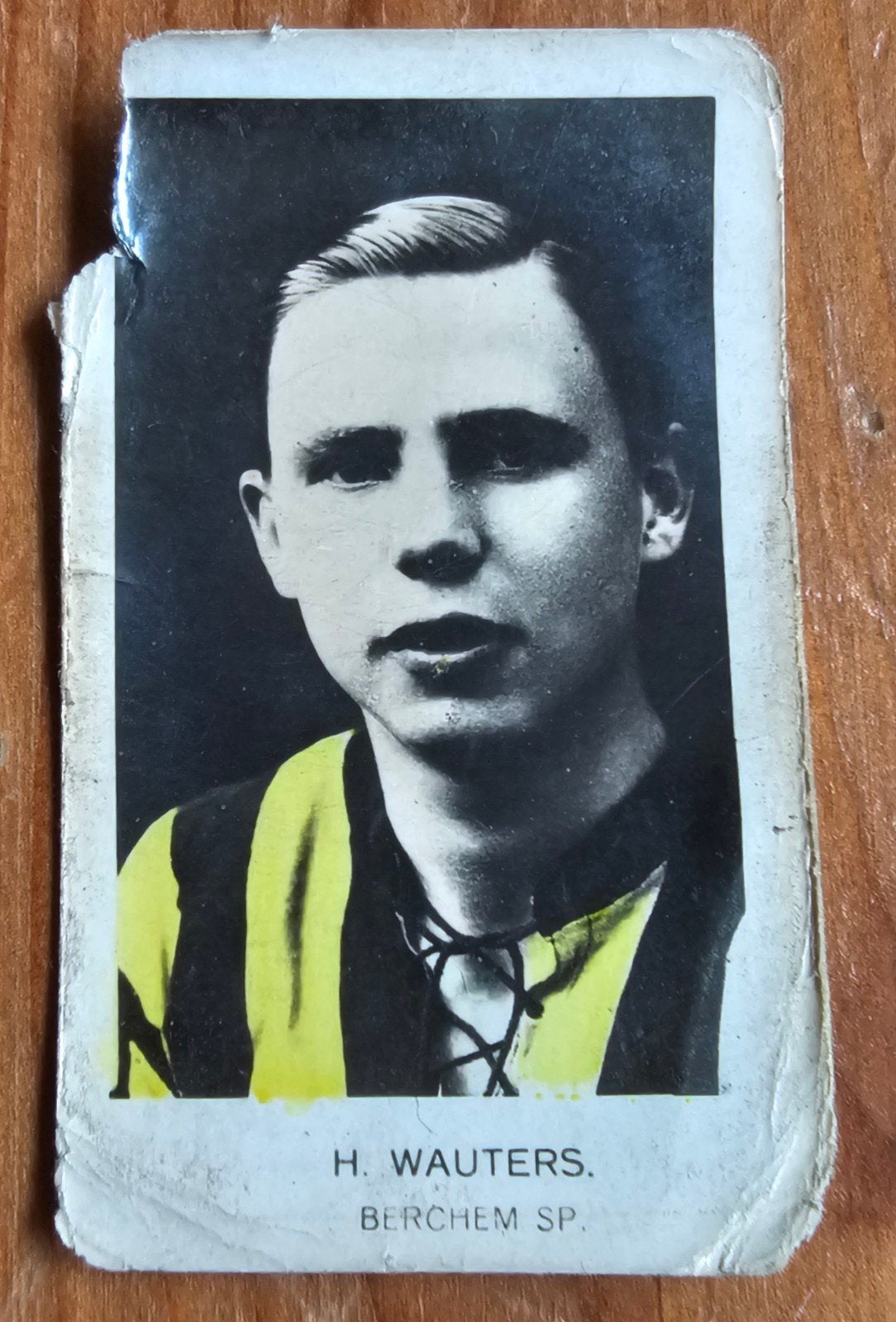 Football chromé Wauters Berchem Sport 1932 (pré-panini) !, Enlèvement ou Envoi, Utilisé, Image