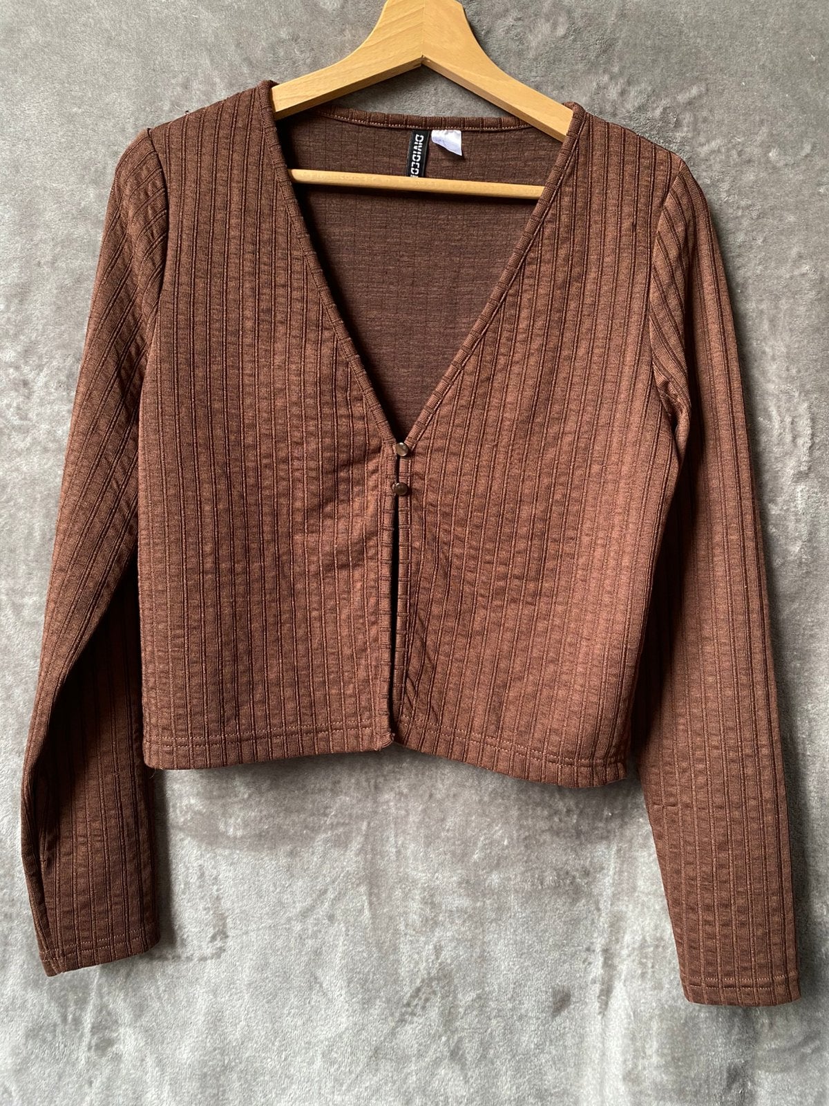 Bruine top met lange mouwen H&M Divided, Kleding | Dames, Truien en Vesten, Ophalen of Verzenden, Gedragen, Maat 42/44 (L), Bruin