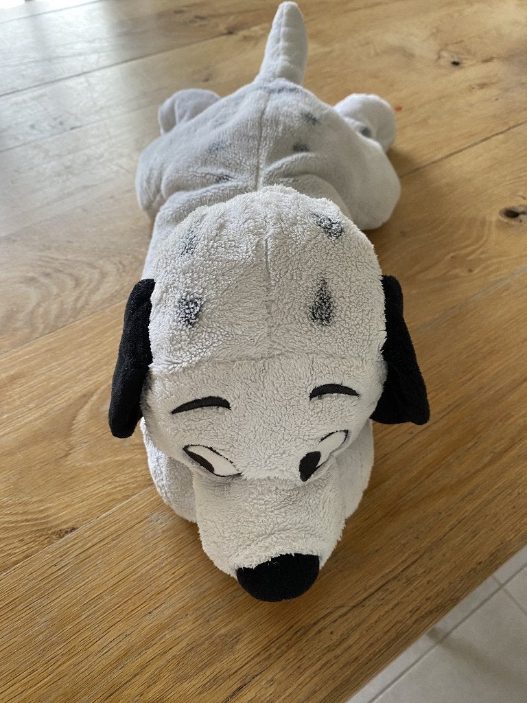 Knuffel hond Dalmatier, Gebruikt, Middelgroot (20 tot 80 cm), Wit, Hond