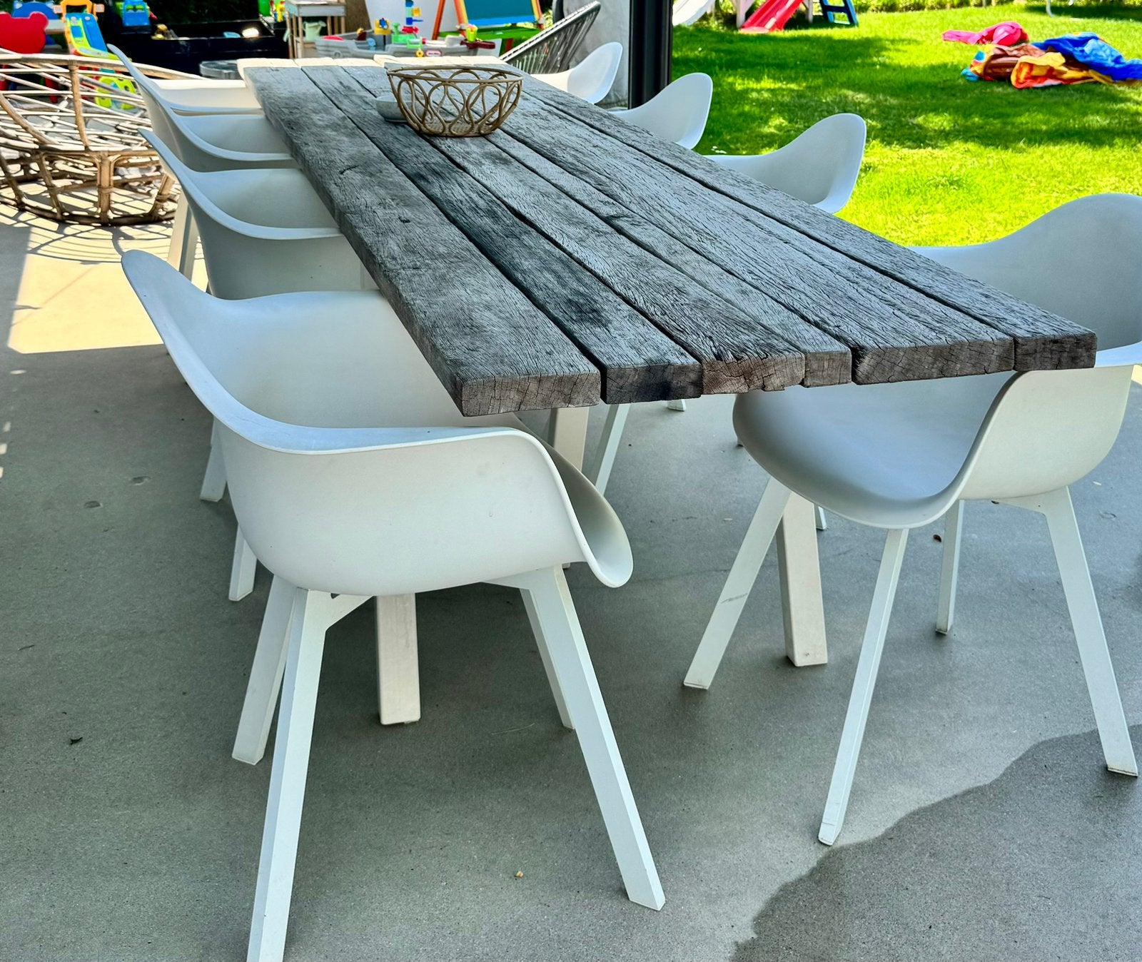 Bois le duc witte kuipstoelen, Chaise, Enlèvement, Utilisé, 8 places