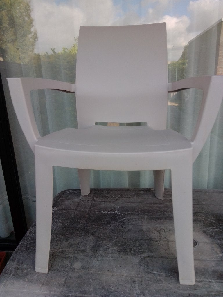 Terrasstoel, Jardin & Terrasse, Chaises de jardin, Enlèvement, Comme neuf, Synthétique, Empilable